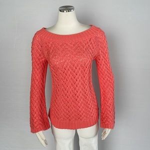 Boston Proper 525 America Sweater Coral XX Small